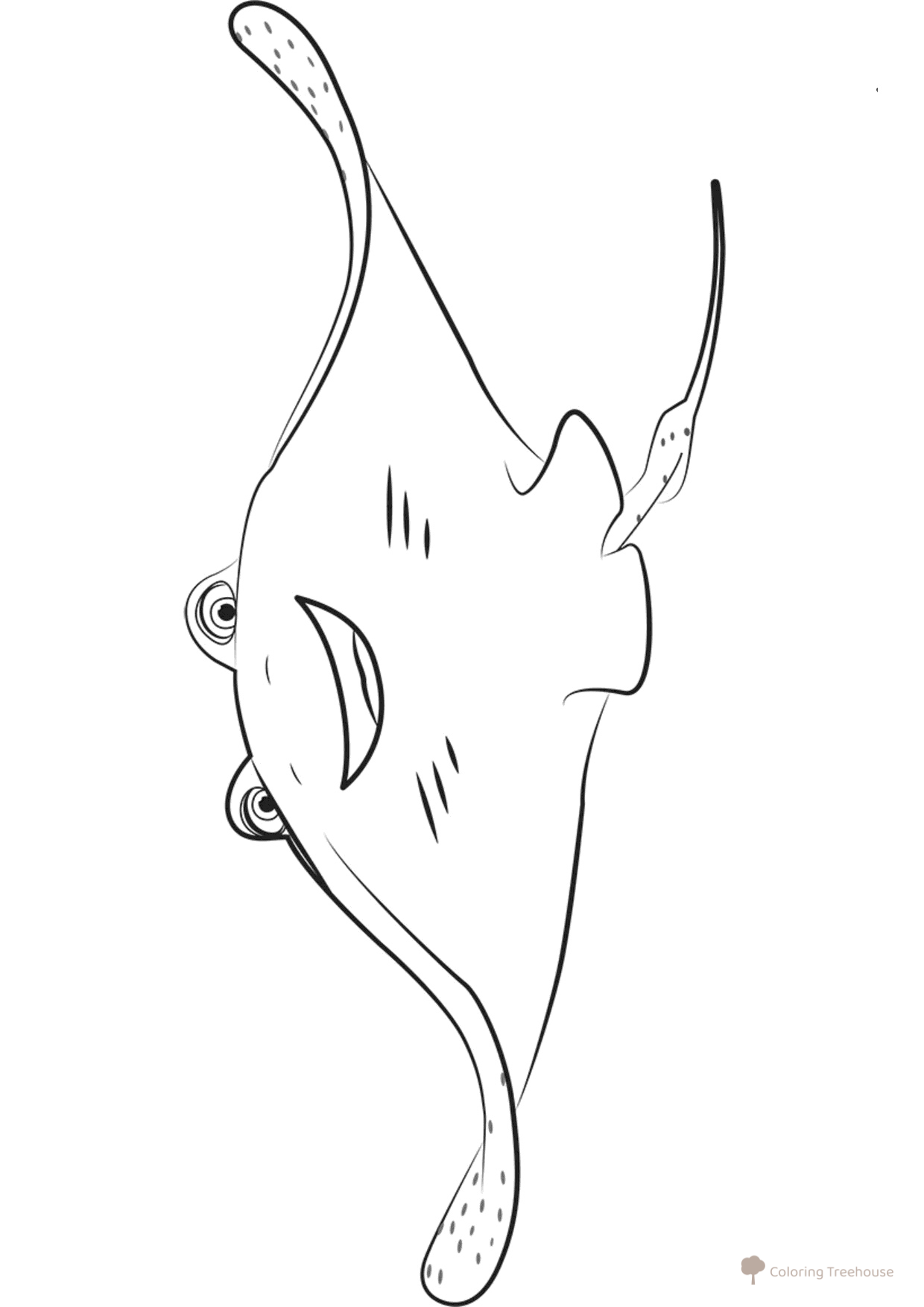 Mister Skat Coloring Page free printable Finding Dory Coloring Pages coloring page