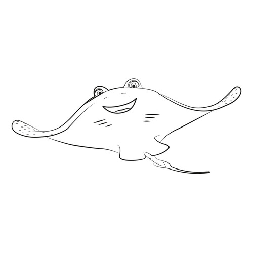 Mister Skat Coloring Page free printable Finding Dory Coloring Pages coloring page