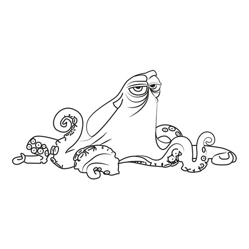 Página para colorear: Pulpo Hank dibujo para colorear gratis de Páginas para colorear de Buscando a Dory
