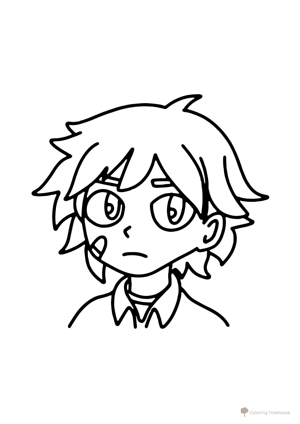 Gregory from FNaF Coloring Page free printable Five Nights at Freddy's Animatronic Coloring Pages coloring page
