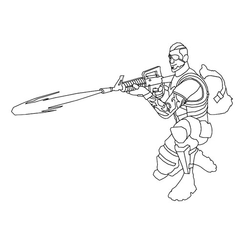 Fortnite Battle Hawk Coloring Page free printable Fortnite Coloring Pages coloring page