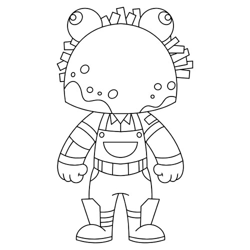 Página para colorear Fortnite chibi Tako dibujo para colorear gratis de Páginas para colorear de Fortnite