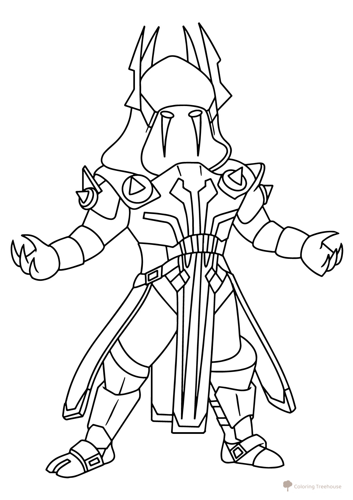 Página para colorear Fortnite chibi: Señor del Hielo dibujo para colorear gratis de Páginas para colorear de Fortnite