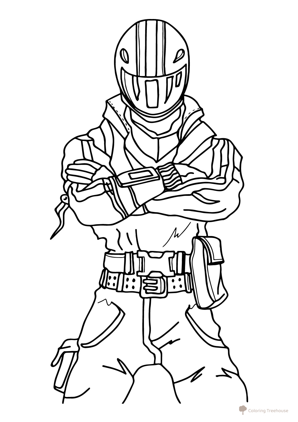 Fortnite Asphalt Hero Coloring Page free printable Fortnite Coloring Pages coloring page