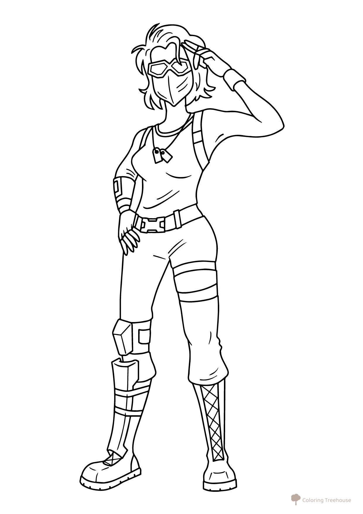 Página para colorear Fortnite Gyurza dibujo para colorear gratis de Páginas para colorear de Fortnite