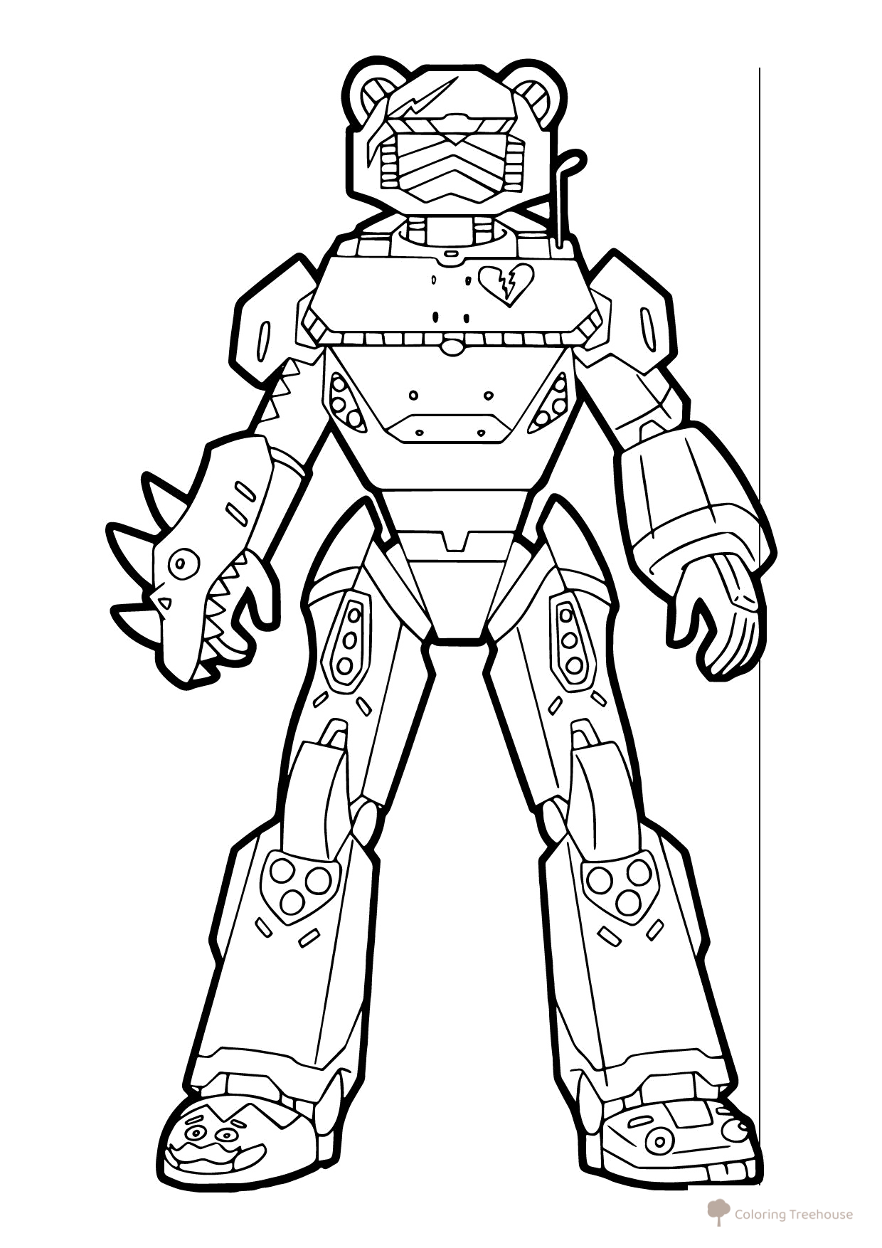 Página para colorear Fortnite: Capitán del equipo de robots dibujo para colorear gratis de Páginas para colorear de Fortnite