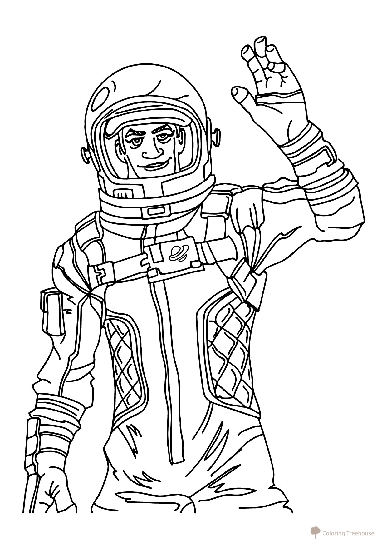 Página para colorear Fortnite: Misión cumplible dibujo para colorear gratis de Páginas para colorear de Fortnite