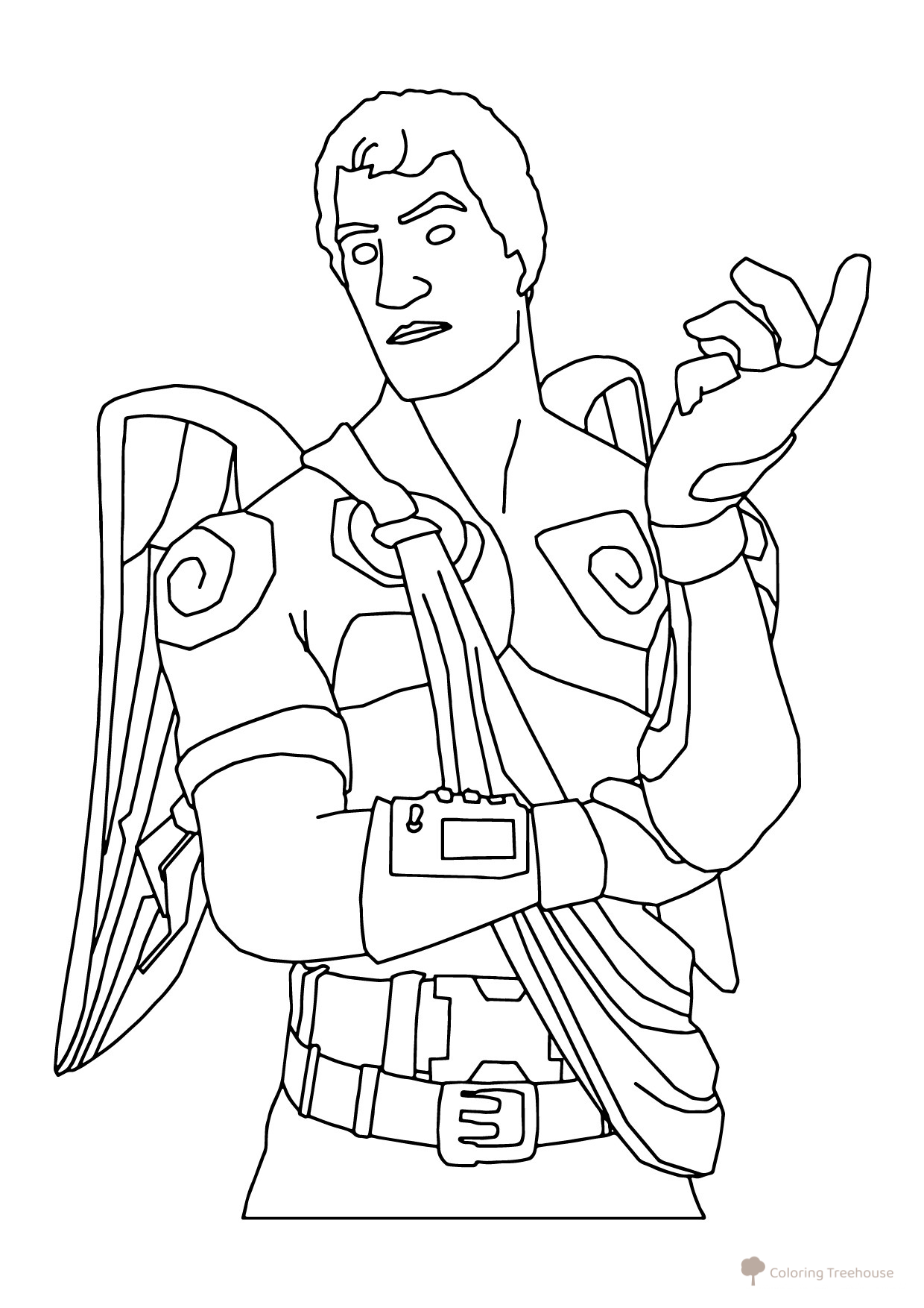 Página para colorear Fortnite Ranger del Amor dibujo para colorear gratis de Páginas para colorear de Fortnite