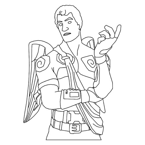 Página para colorear Fortnite Ranger del Amor dibujo para colorear gratis de Páginas para colorear de Fortnite