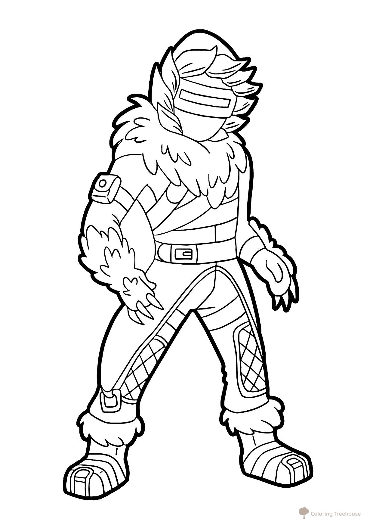 Fortnite Snow Sniper Coloring Page free printable Fortnite Coloring Pages coloring page
