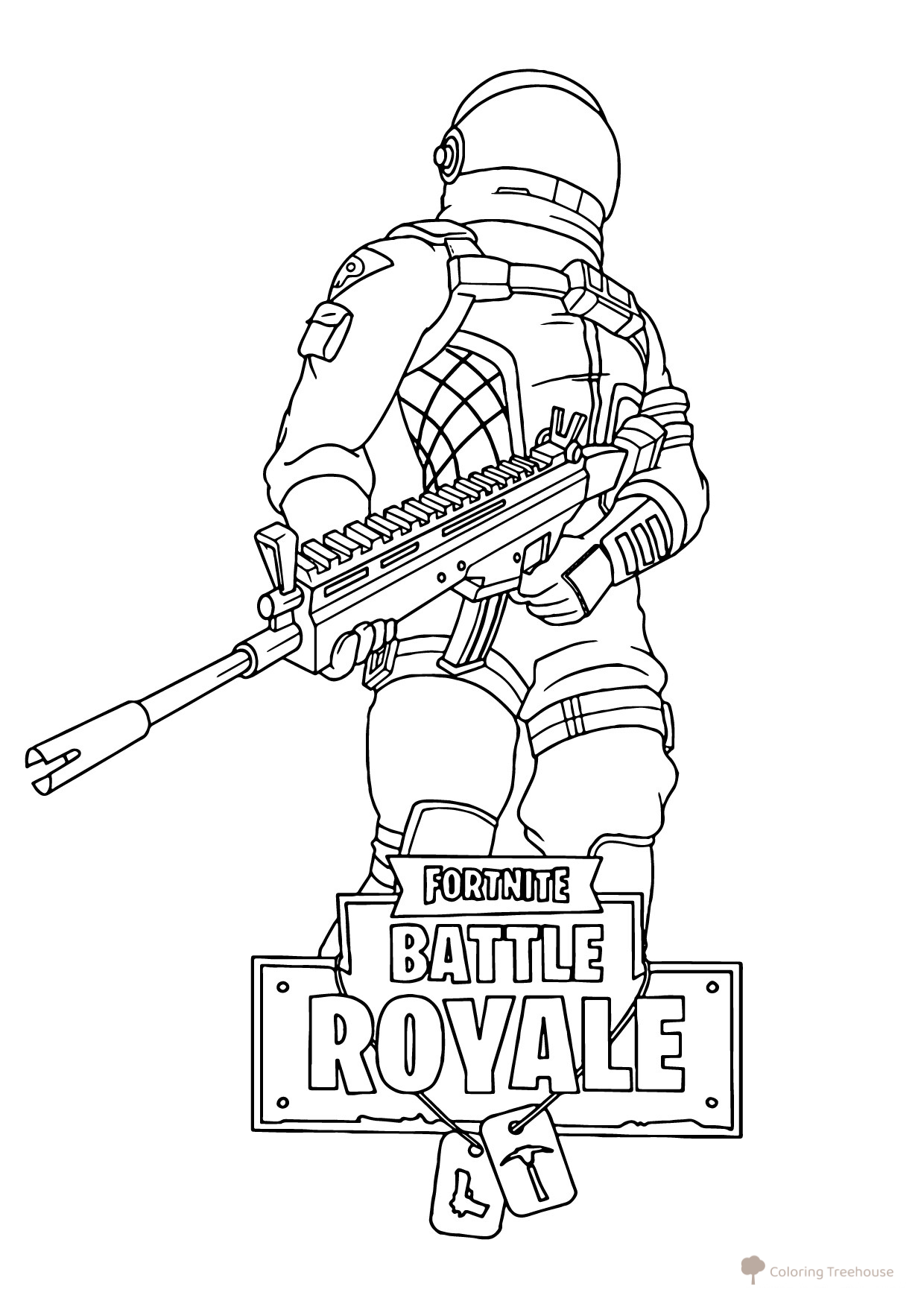 Página para colorear Fortnite: El Errante Oscuro dibujo para colorear gratis de Páginas para colorear de Fortnite
