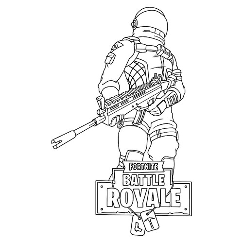 Página para colorear Fortnite: El Errante Oscuro dibujo para colorear gratis de Páginas para colorear de Fortnite