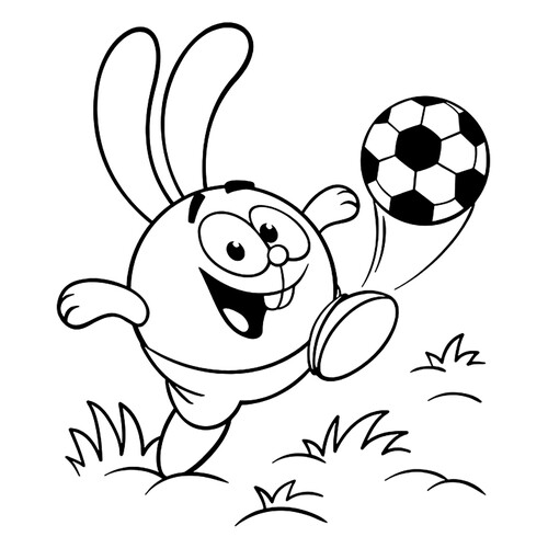 Footballer Krosh Coloring Page free printable Soccer Player Coloring Pages coloring page