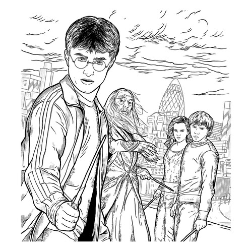 Página para colorear: Harry Potter y el Príncipe Mestizo dibujo para colorear gratis de Harry Potter Coloring Pages