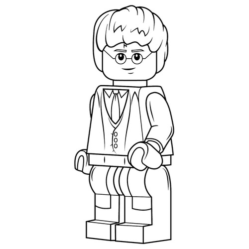 LEGO Harry Potter Coloring Page free printable Harry Potter Coloring Pages coloring page