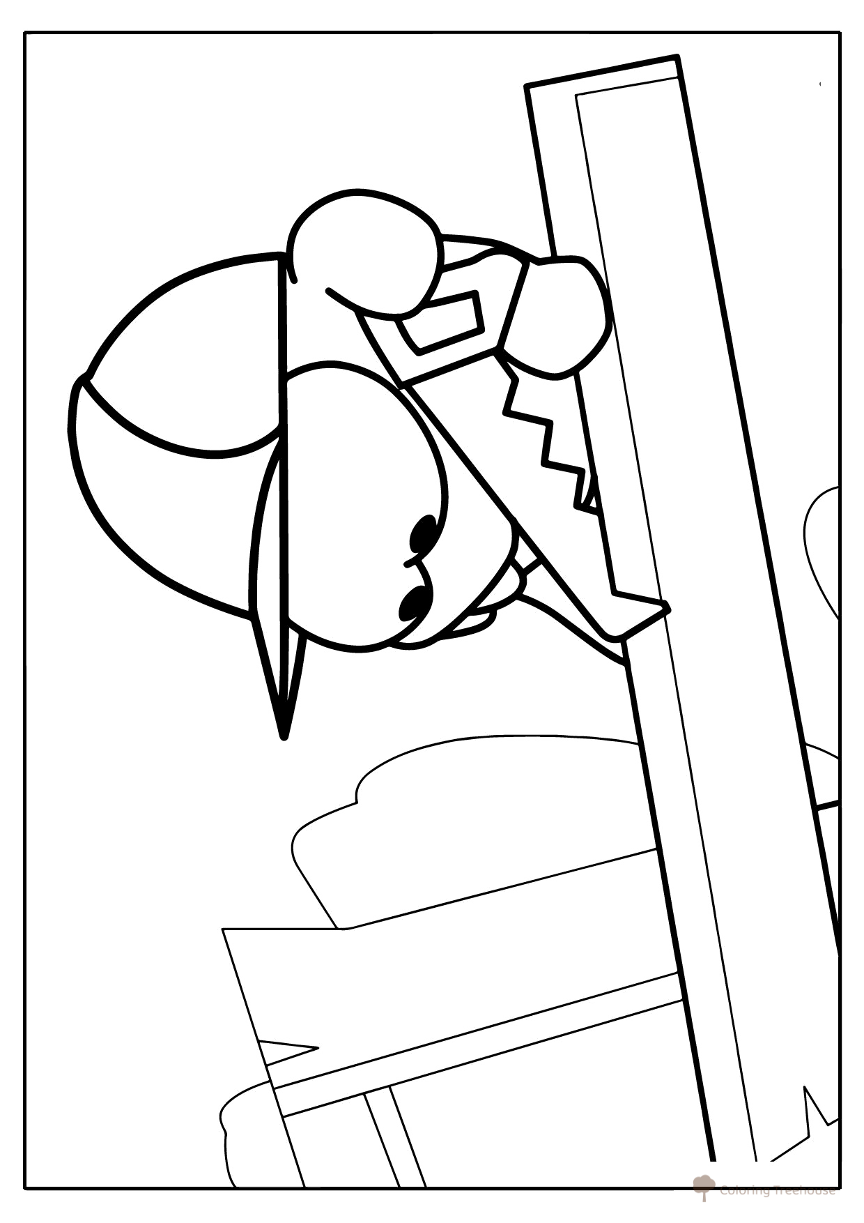 Am Nyam Coloring Page with Saw free printable Om Nom Coloring Pages coloring page