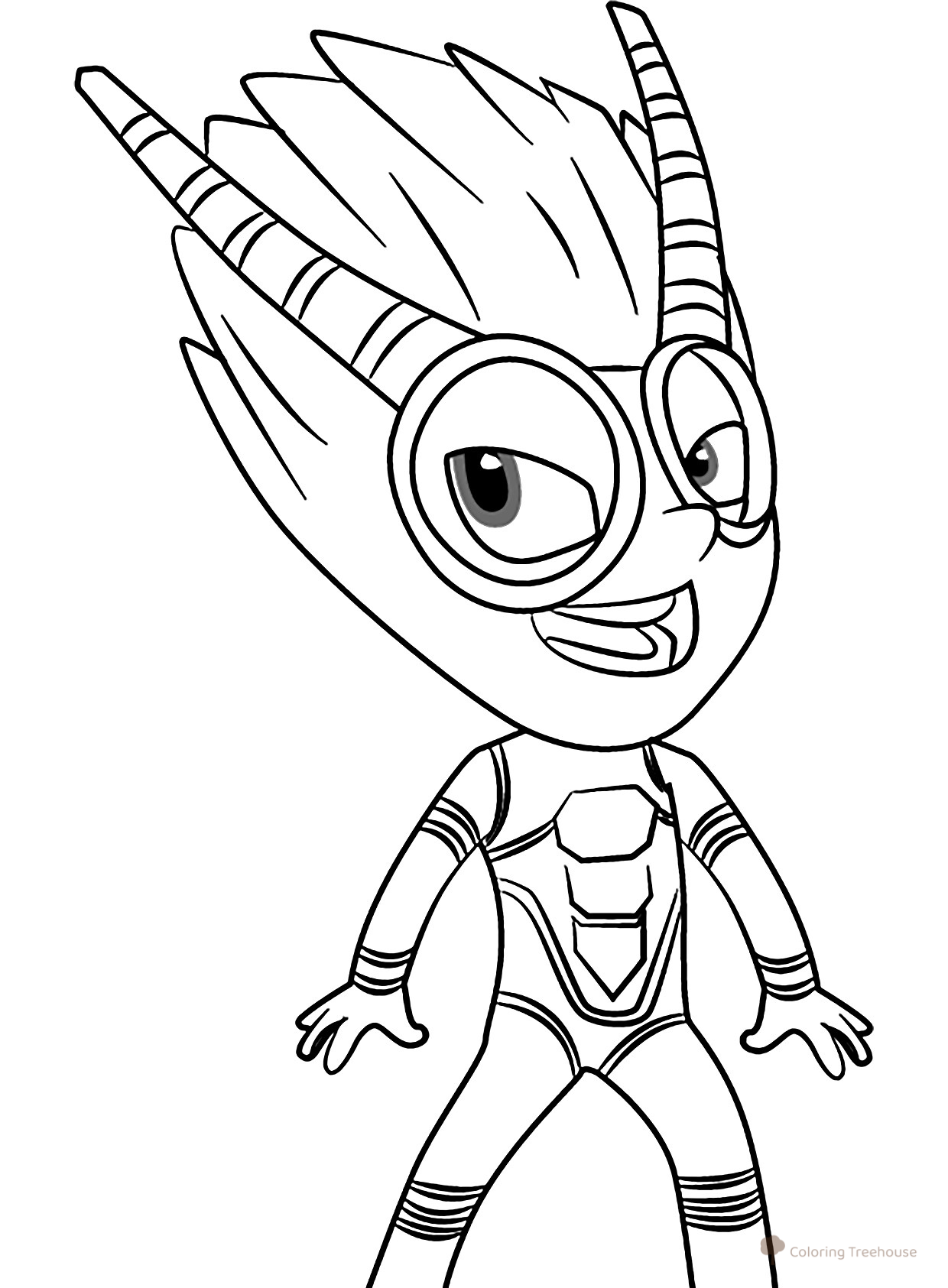 Faerflay Coloring Page free printable PJ Masks Coloring Pages coloring page