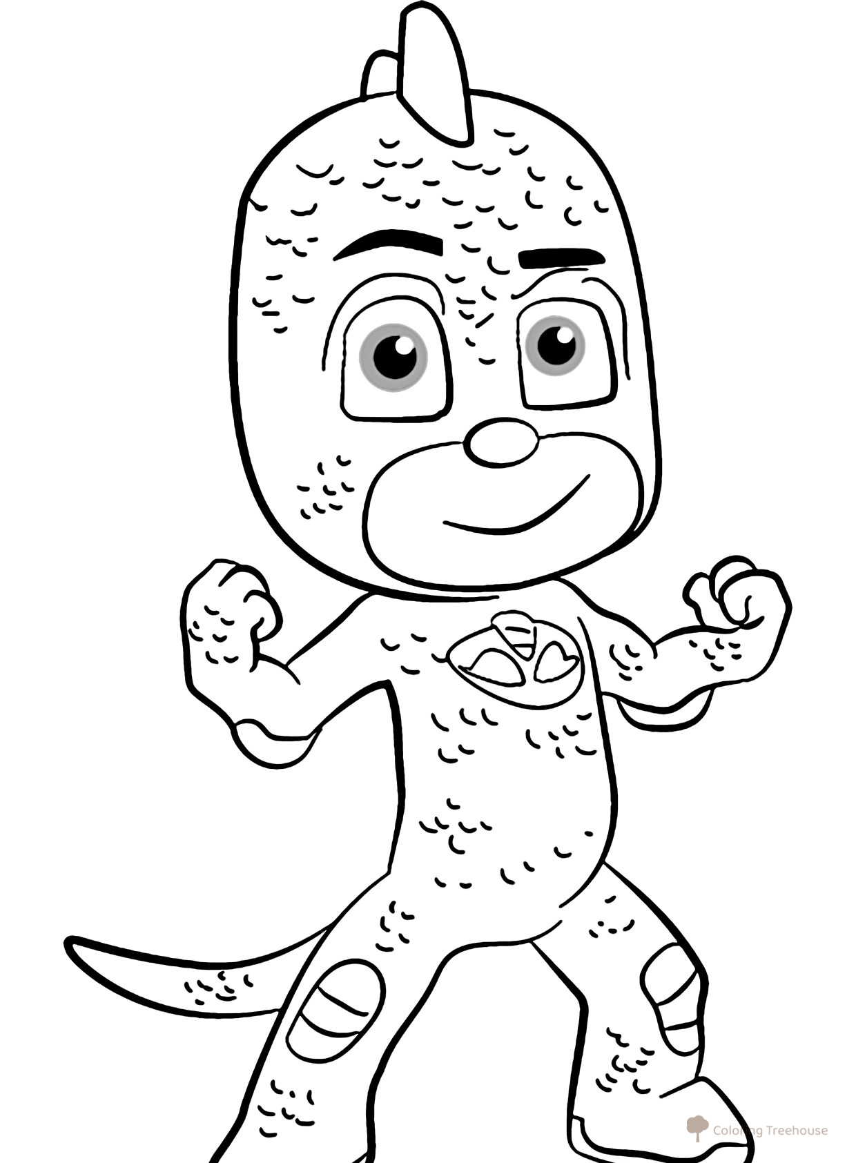PJ Masks Gekko Coloring Page free printable PJ Masks Coloring Pages coloring page