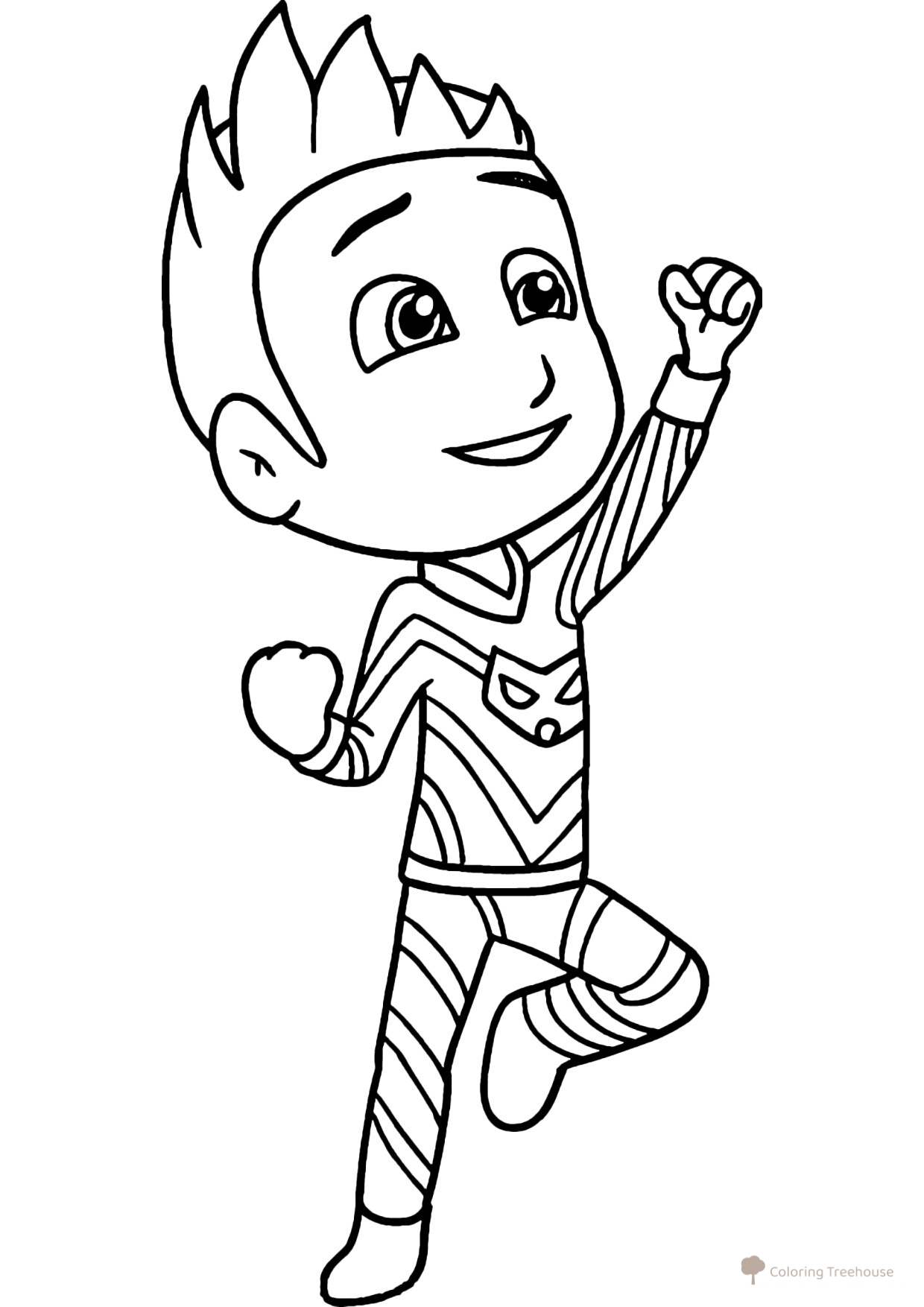 Connor Coloring Page free printable PJ Masks Coloring Pages coloring page