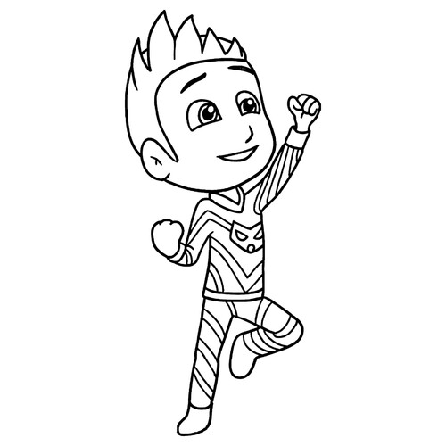 Connor Coloring Page free printable PJ Masks Coloring Pages coloring page