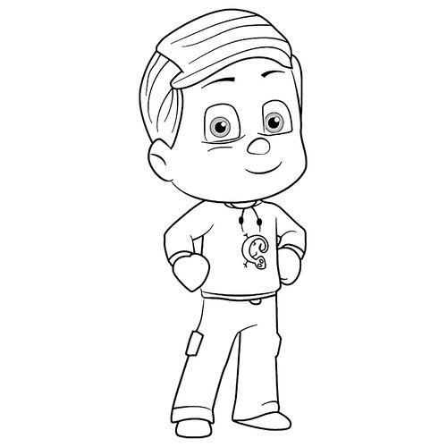Boy Greg Coloring Page free printable PJ Masks Coloring Pages coloring page