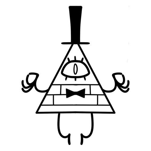 Página para colorear Bill Cipher dibujo para colorear gratis de Páginas para colorear de Gravity Falls