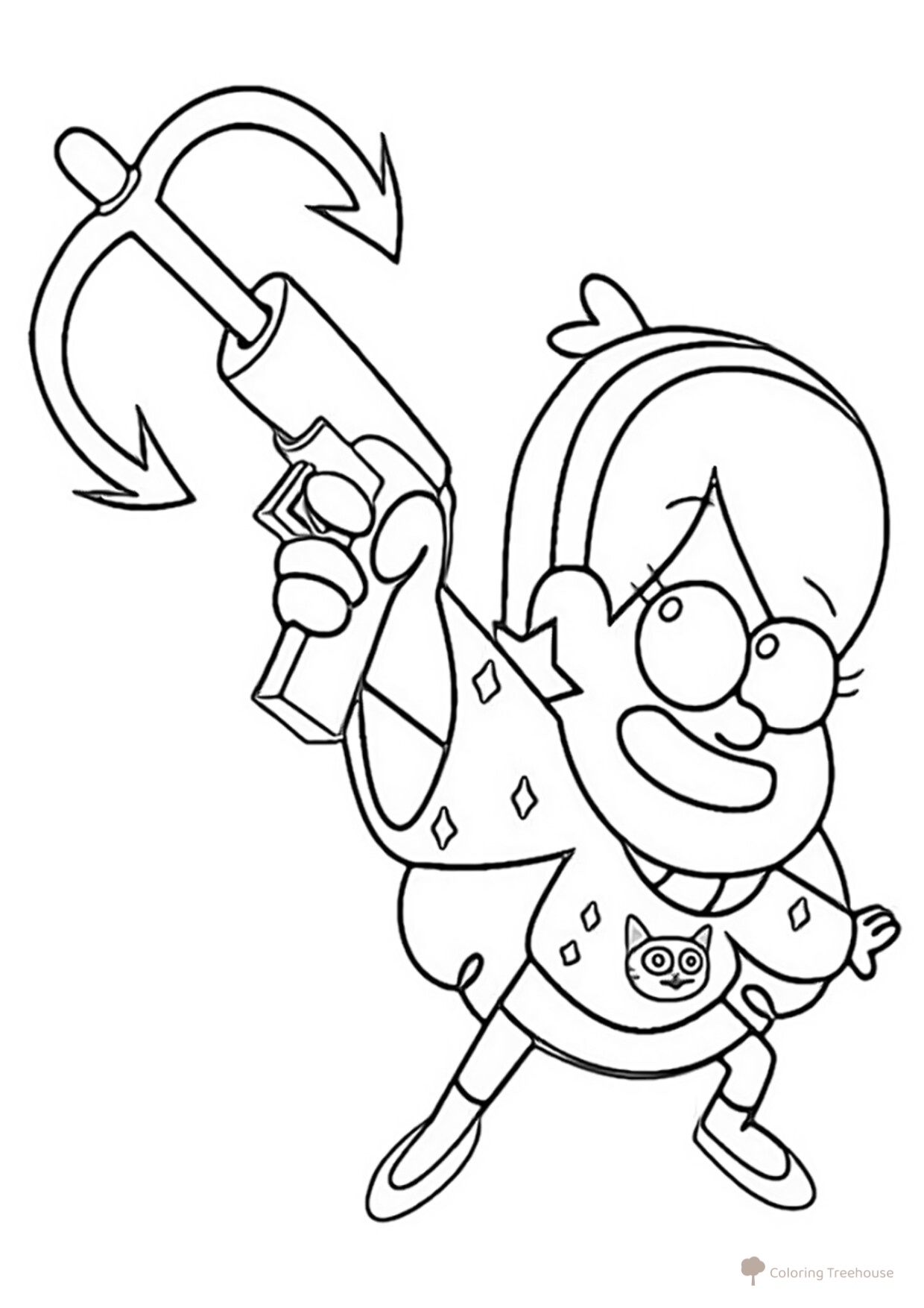 Página para colorear de Mabel dibujo para colorear gratis de Páginas para colorear de Gravity Falls