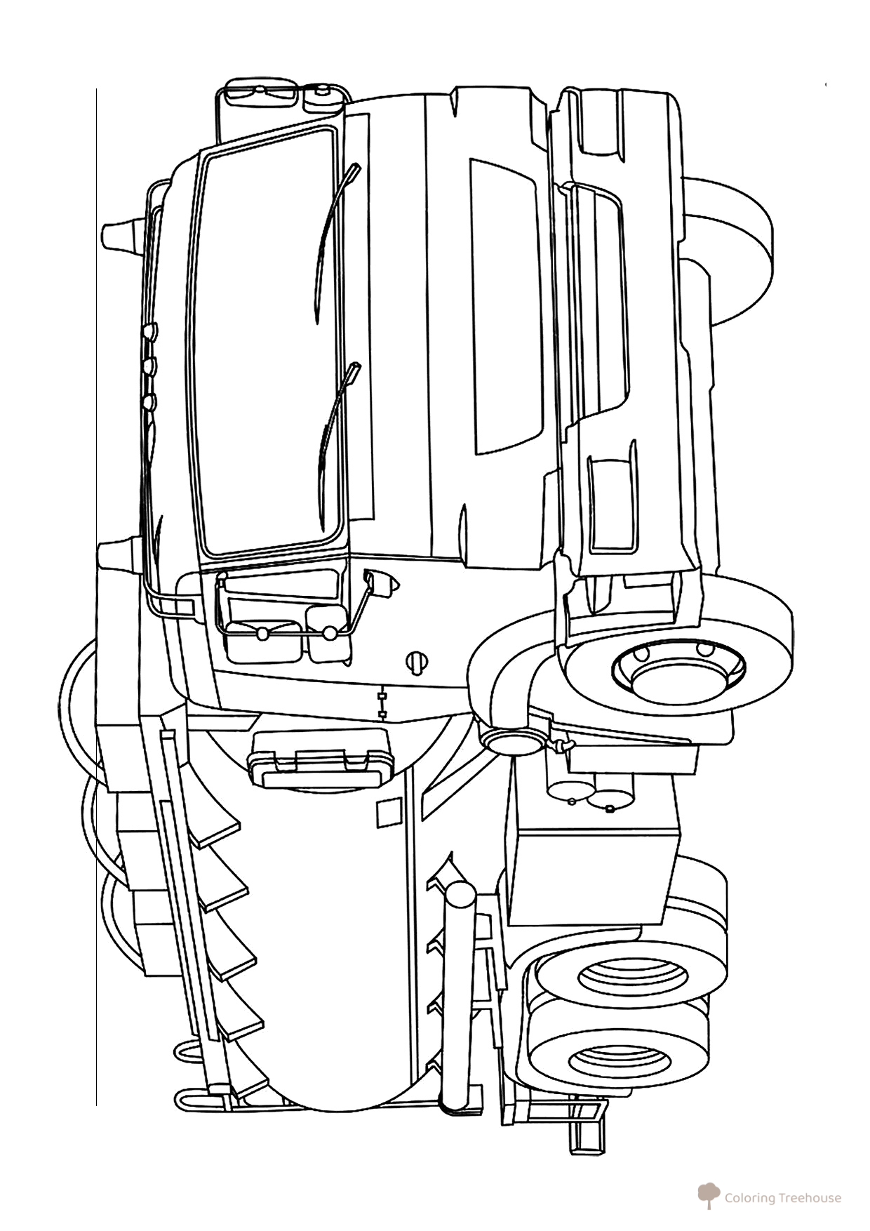 Tanker Truck Coloring Page free printable Truck Coloring Pages coloring page