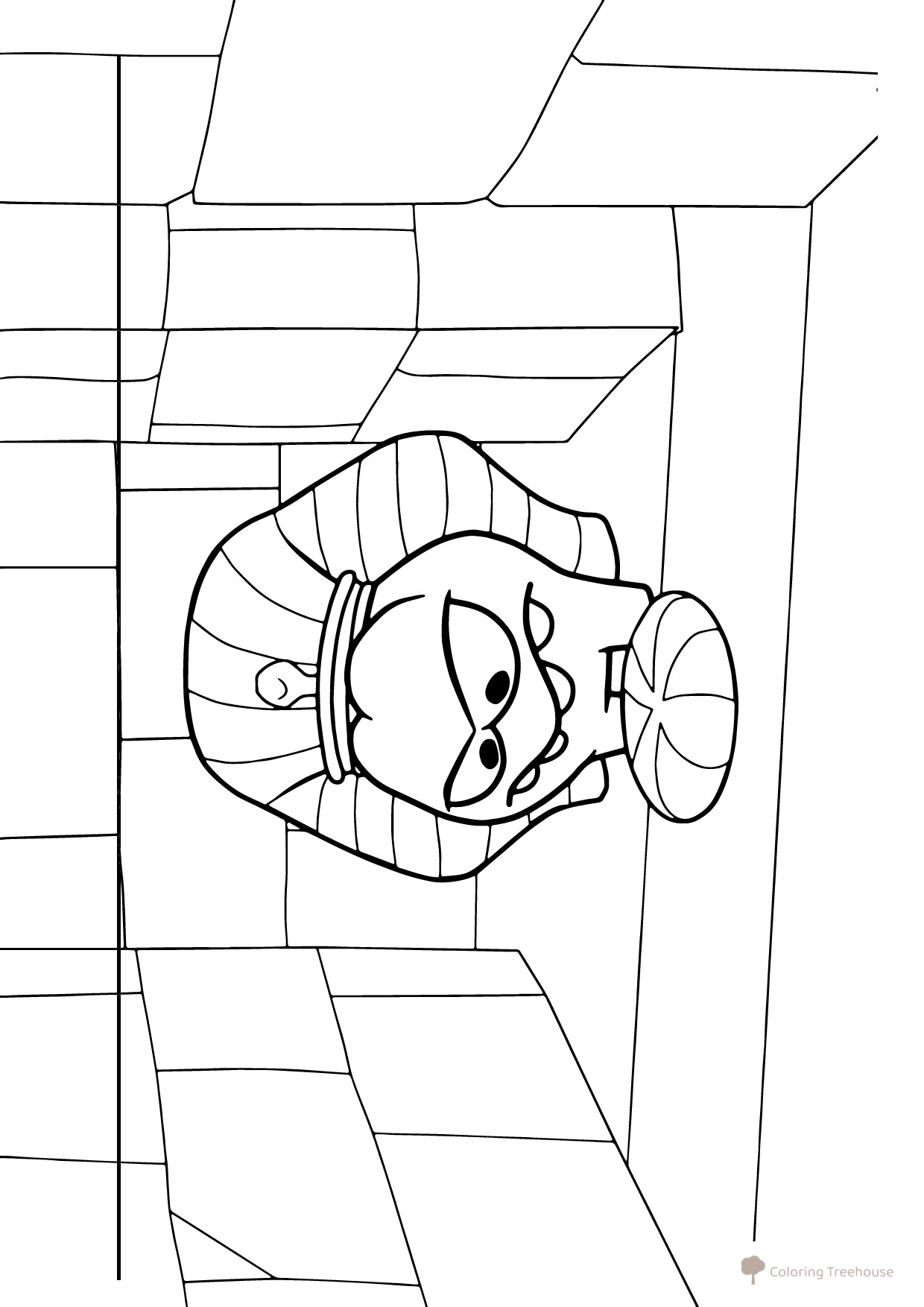 Am Nyam in Ancient Egypt Coloring Page free printable Om Nom Coloring Pages coloring page