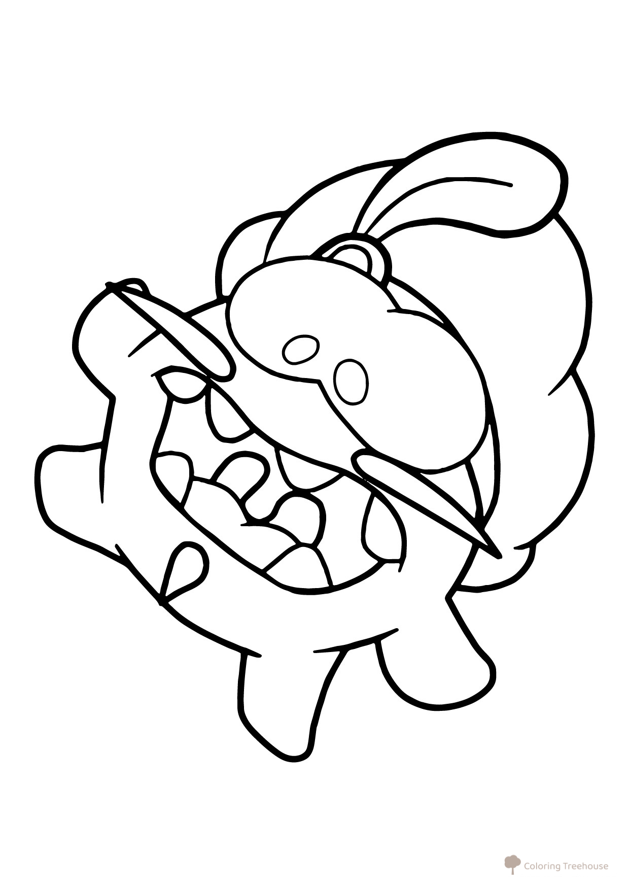 Página para colorear Am Nyam en la época del Renacimiento dibujo para colorear gratis de Páginas para colorear de Am Nyam (Om Nom)