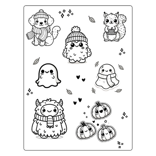 Cute Halloween Coloring Pages free printable Halloween Coloring Pages: Pumpkins, Fairy Tale Characters, and Masks coloring page