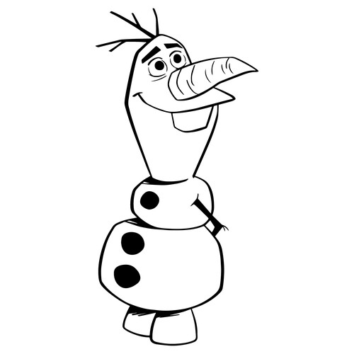 Página para colorear de Olaf de Frozen 2 dibujo para colorear gratis de Páginas para colorear de Frozen 2