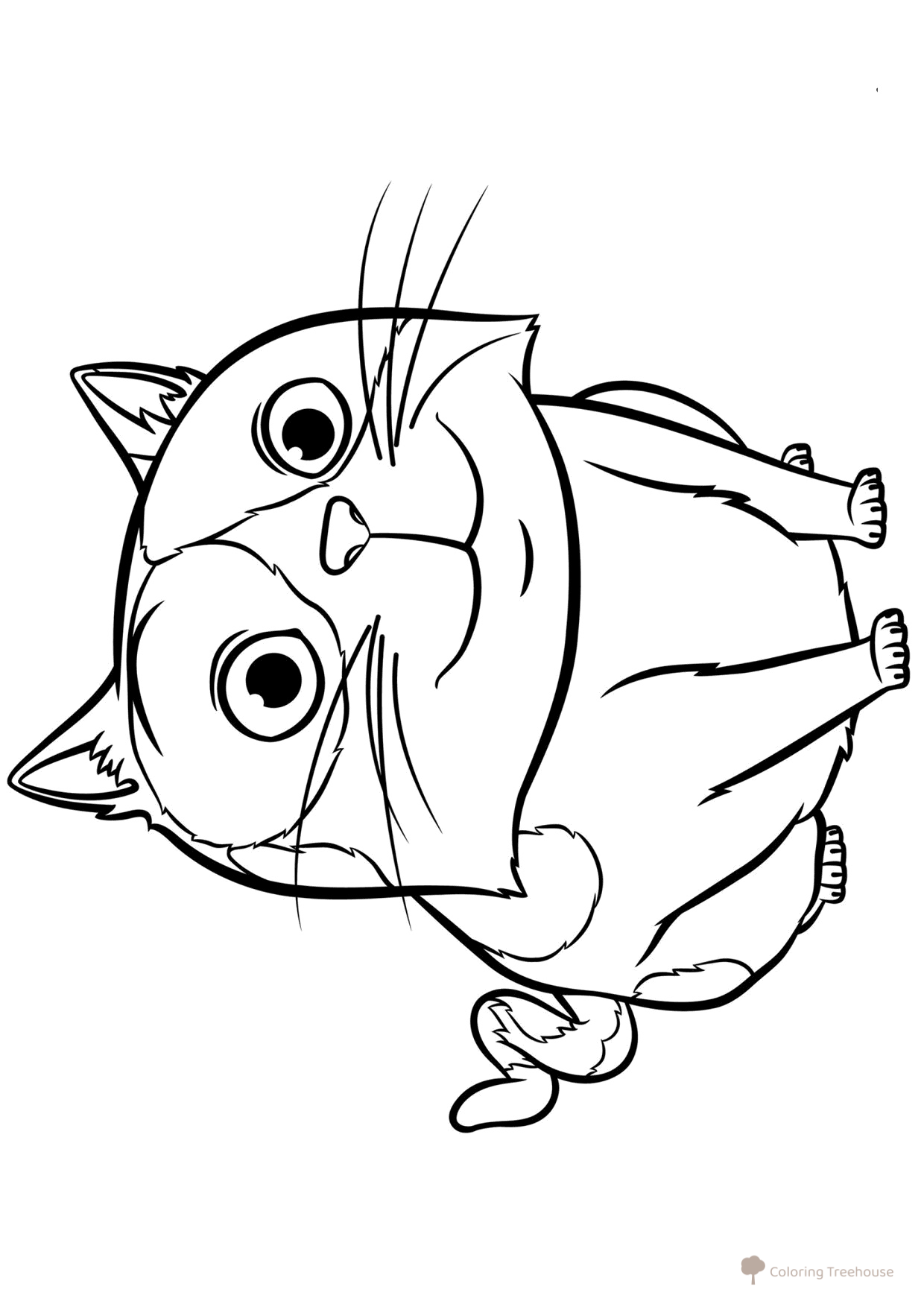 Hryunya the Cat Coloring Page free printable Home Coloring Pages coloring page