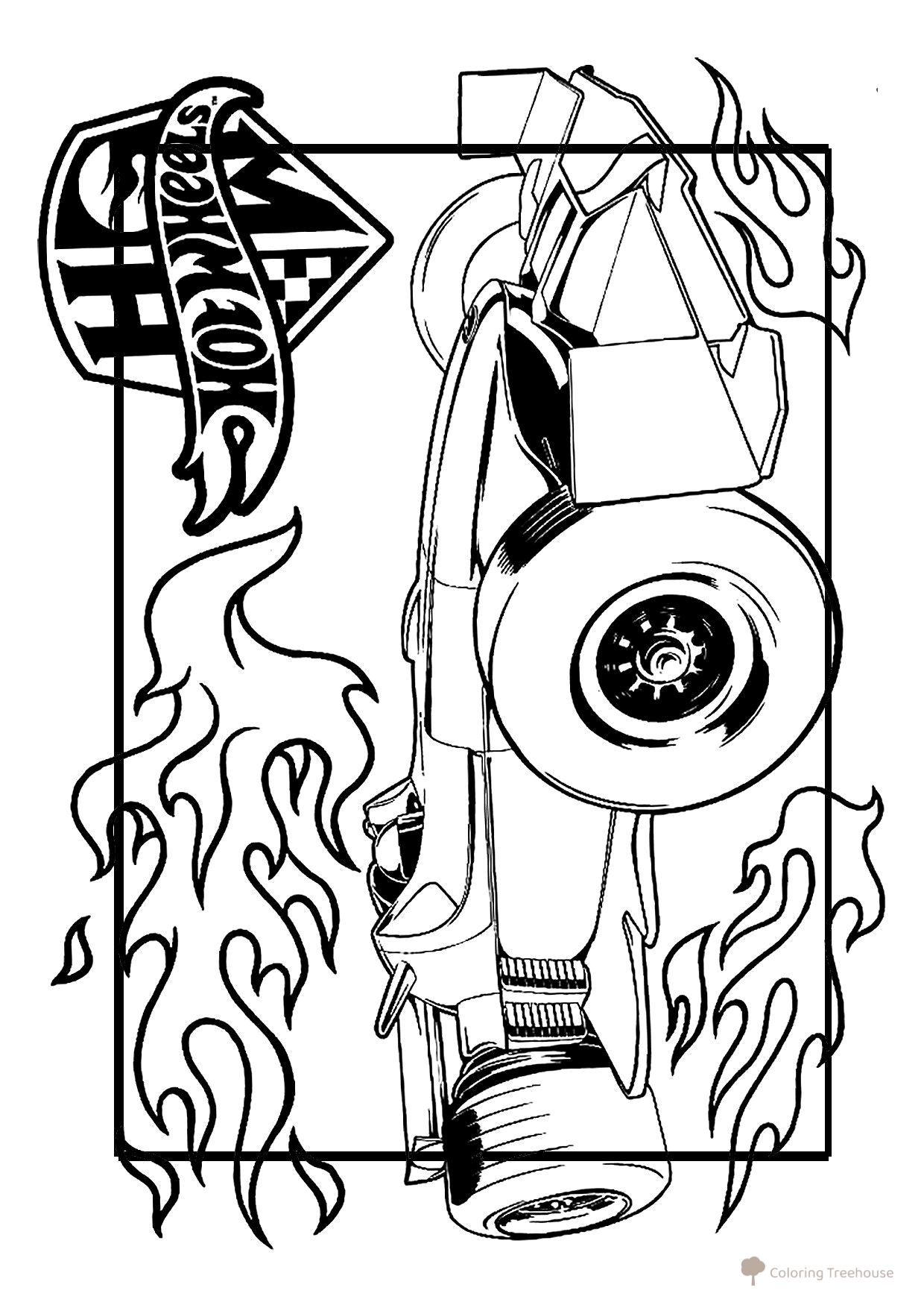 Hot Wheels Formula 1 Coloring Page free printable Hot Wheels Coloring Pages coloring page