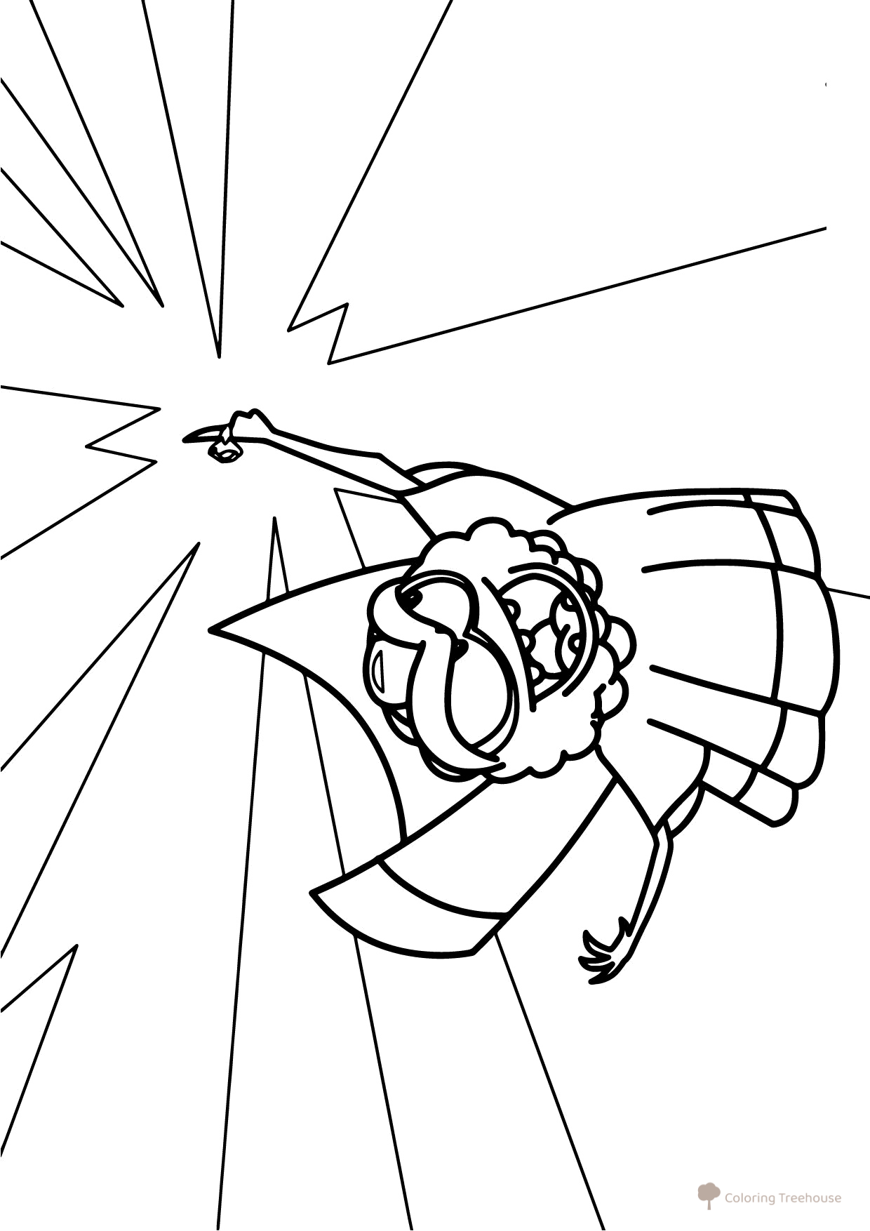 Mag пауков из Ам Няма - раскраска dibujo para colorear gratis de Páginas para colorear de Am Nyam (Om Nom)
