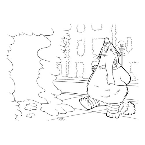 Bingo-Bongo Coloring Page free printable Inside Out Coloring Pages coloring page