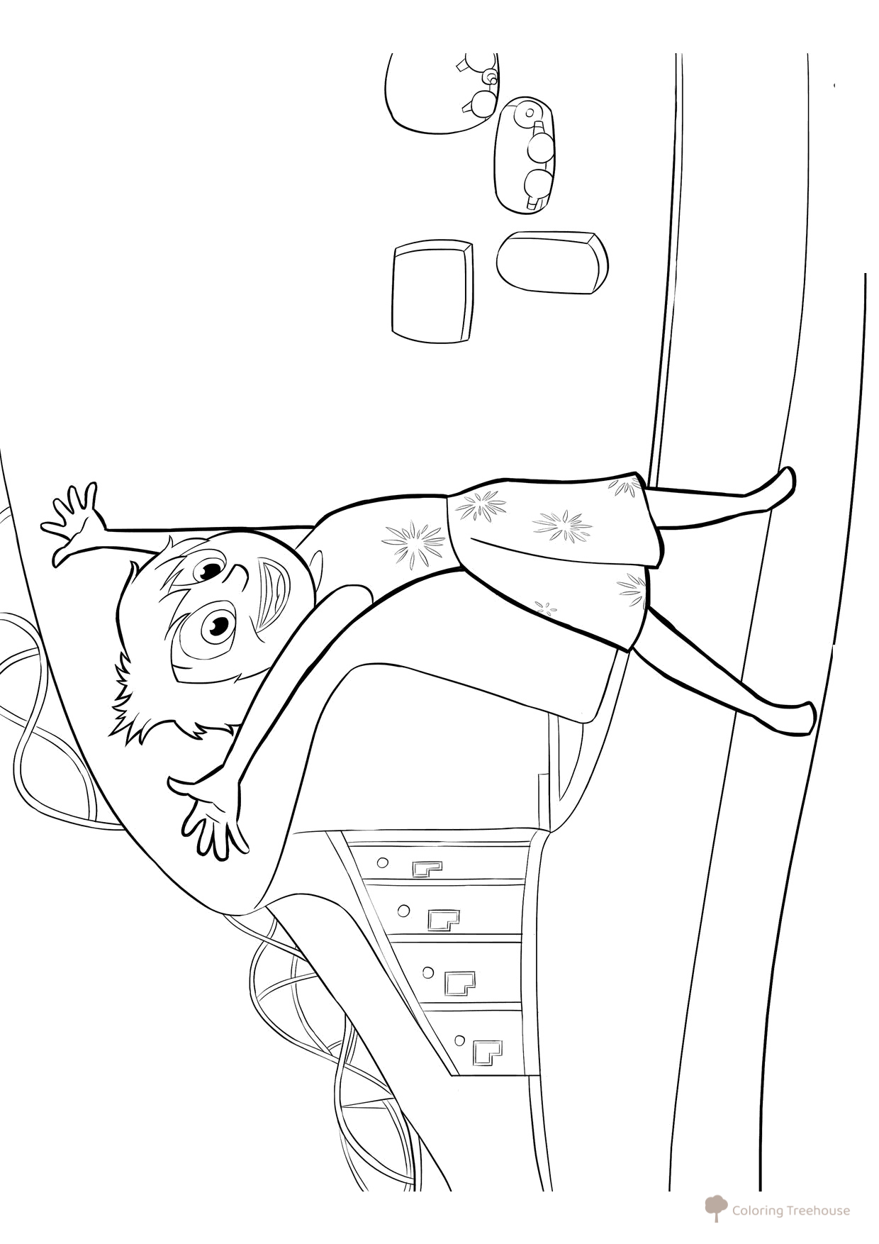 Inside Out Joy Coloring Page free printable Inside Out Coloring Pages coloring page