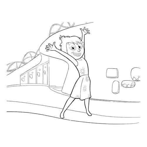 Inside Out Joy Coloring Page free printable Inside Out Coloring Pages coloring page