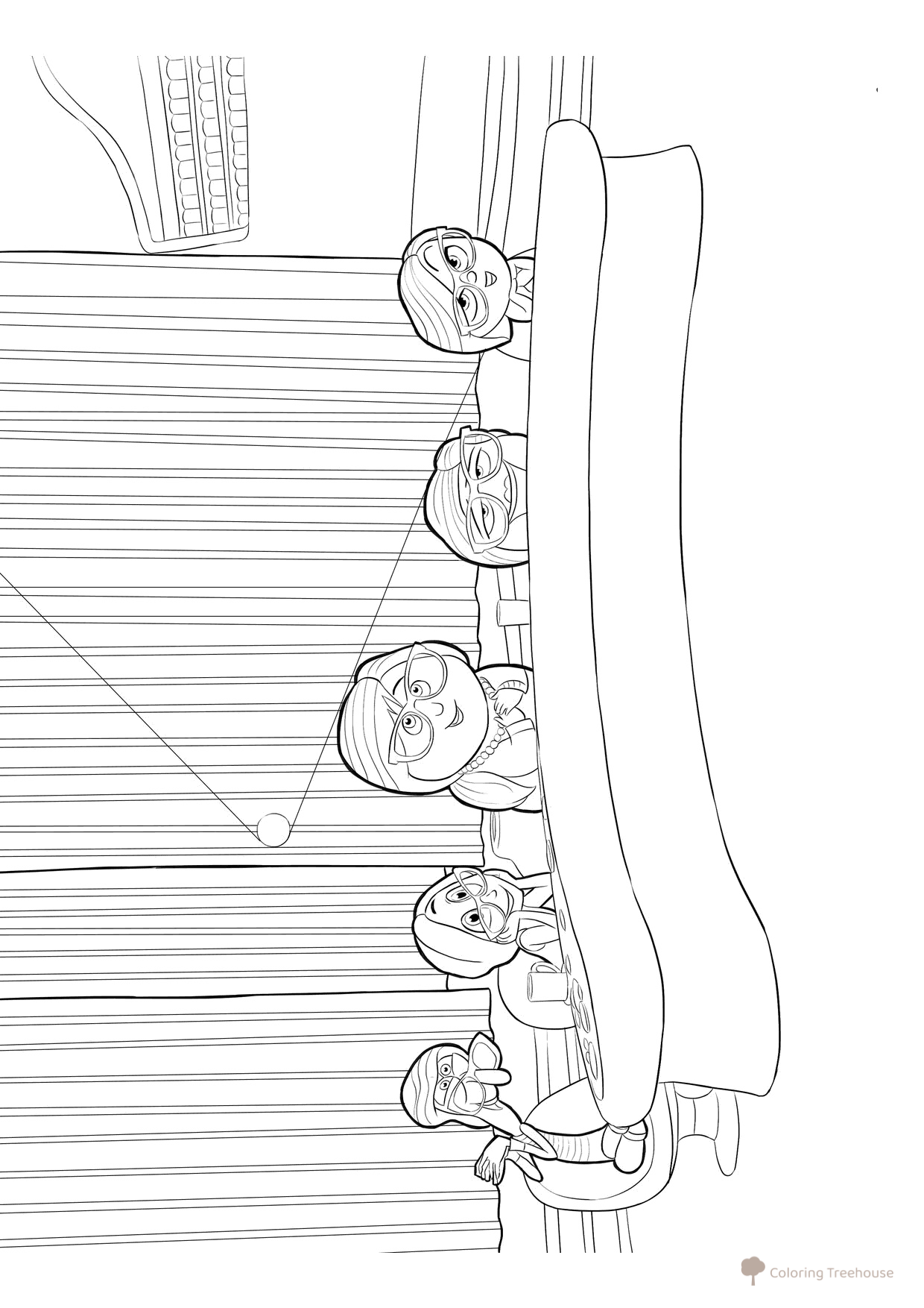 Voices in My Head Coloring Page free printable Inside Out Coloring Pages coloring page