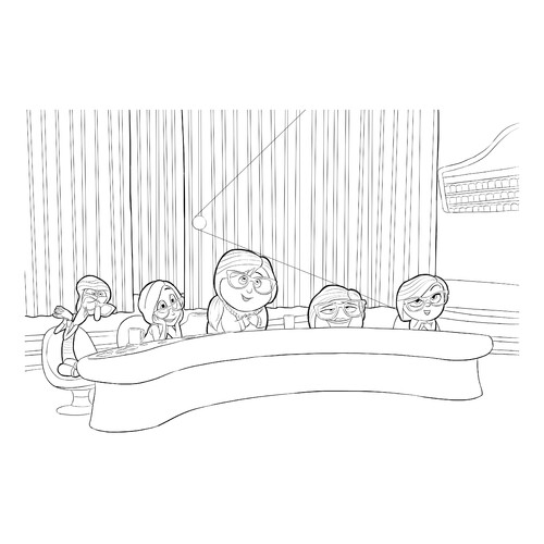 Voices in My Head Coloring Page free printable Inside Out Coloring Pages coloring page