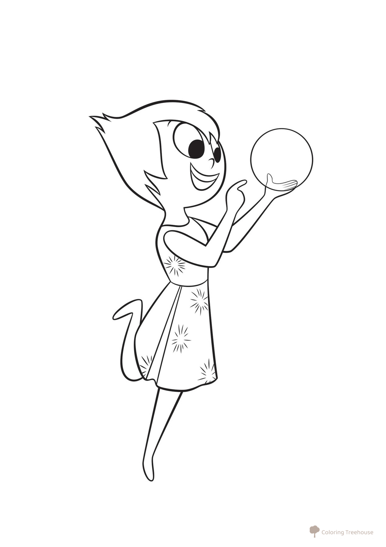 Joy and Balloon Coloring Page free printable Inside Out Coloring Pages coloring page