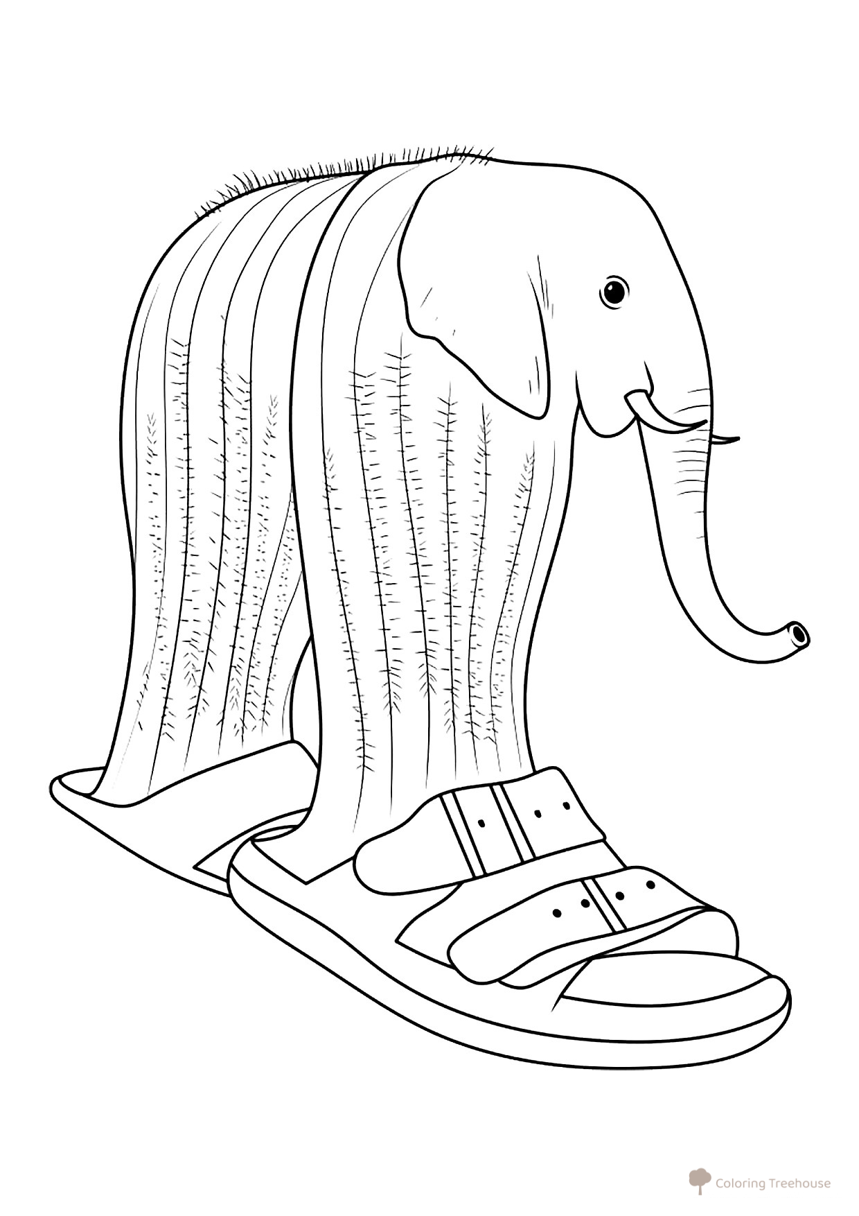 Página para colorear «Lirili Larila» dibujo para colorear gratis de Páginas para colorear: memes italianos con animales