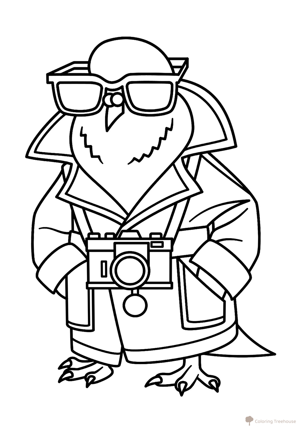 Coloring Page "Shpioniro Golubiro" free printable Italian Animal Meme Coloring Pages coloring page