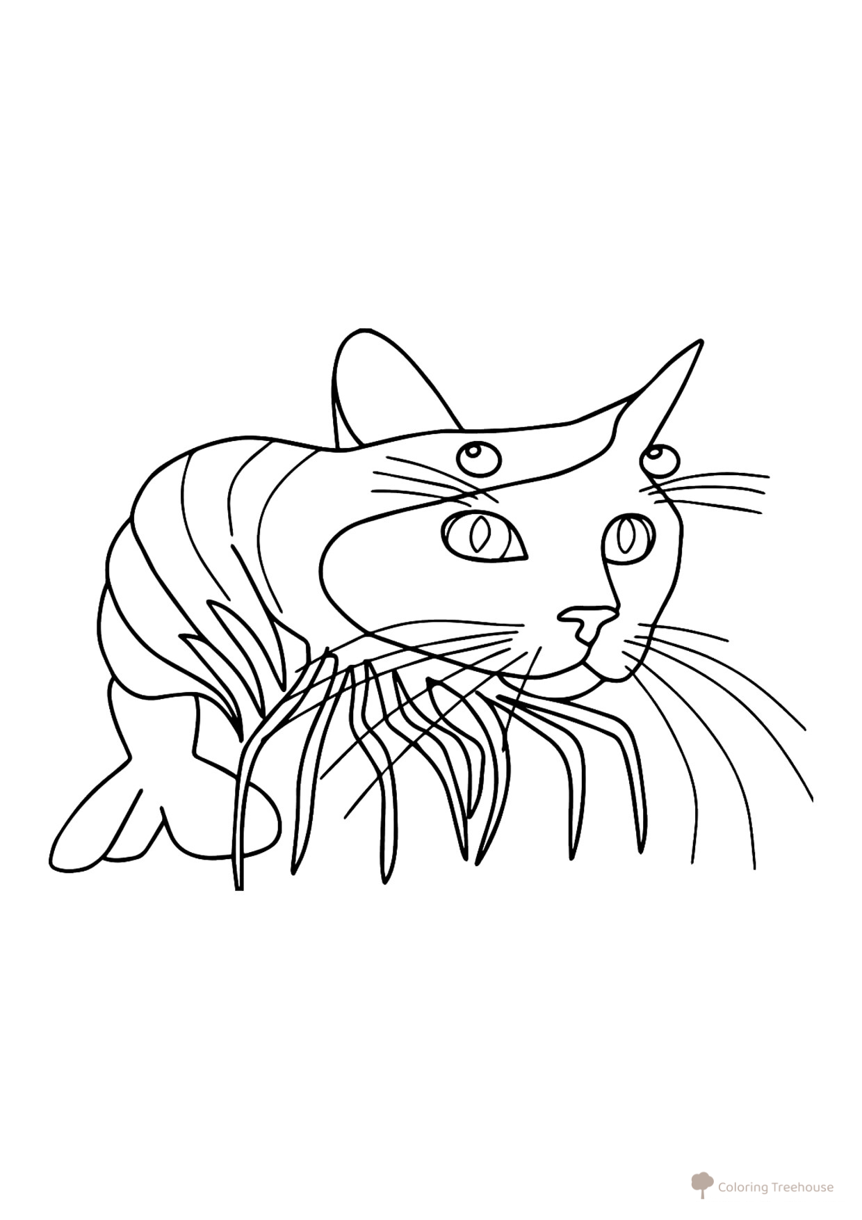 Coloring Page: Trippi Troppi from Italian Animal Memes free printable Italian Animal Meme Coloring Pages coloring page