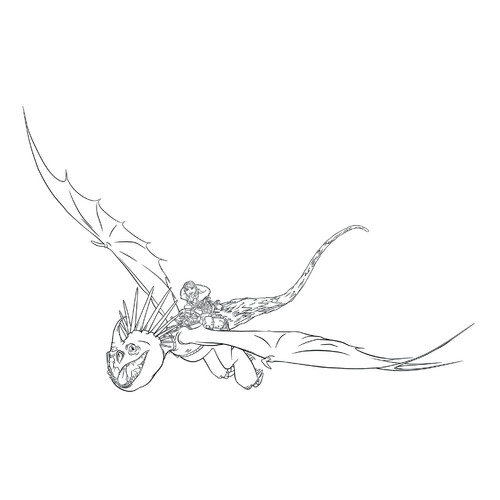 Astrid and Gromgilda Coloring Page free printable How to Train Your Dragon Coloring Pages coloring page