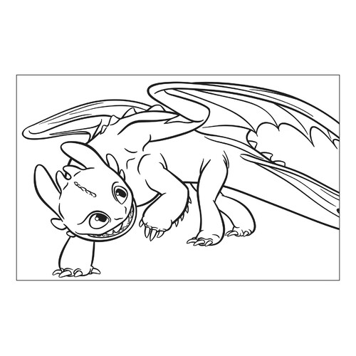 Light Fury Coloring Page free printable How to Train Your Dragon Coloring Pages coloring page