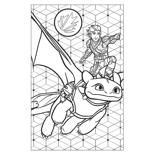 Página para colorear de Hipo y Chimuelo dibujo para colorear gratis de How to Train Your Dragon Coloring Pages