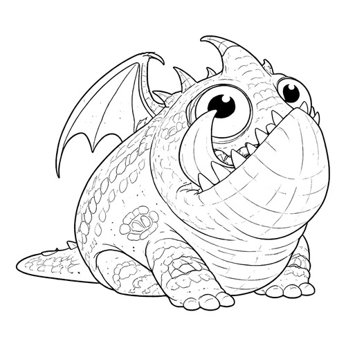 Obyedala Coloring Page free printable How to Train Your Dragon Coloring Pages coloring page