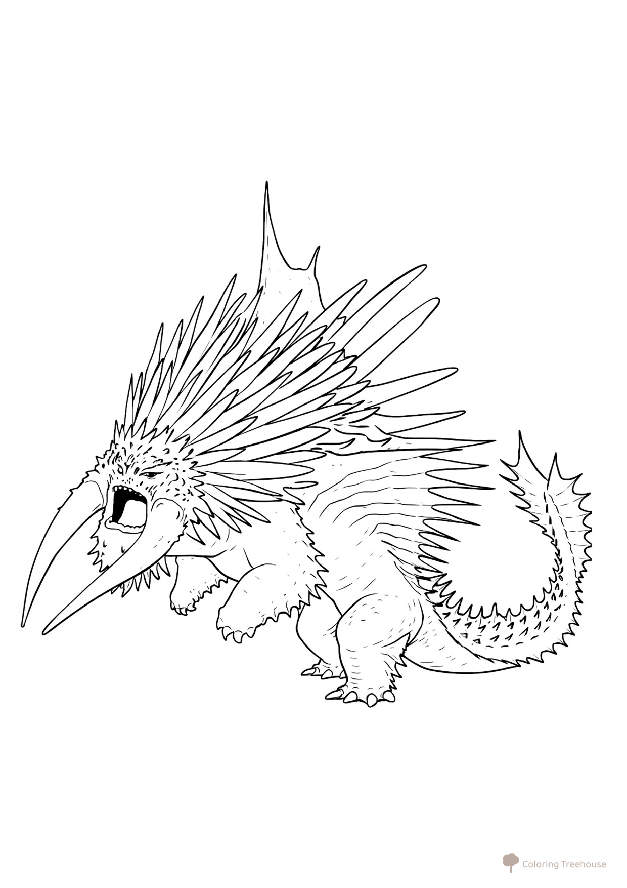 The Great Troublemaker Coloring Page free printable How to Train Your Dragon Coloring Pages coloring page