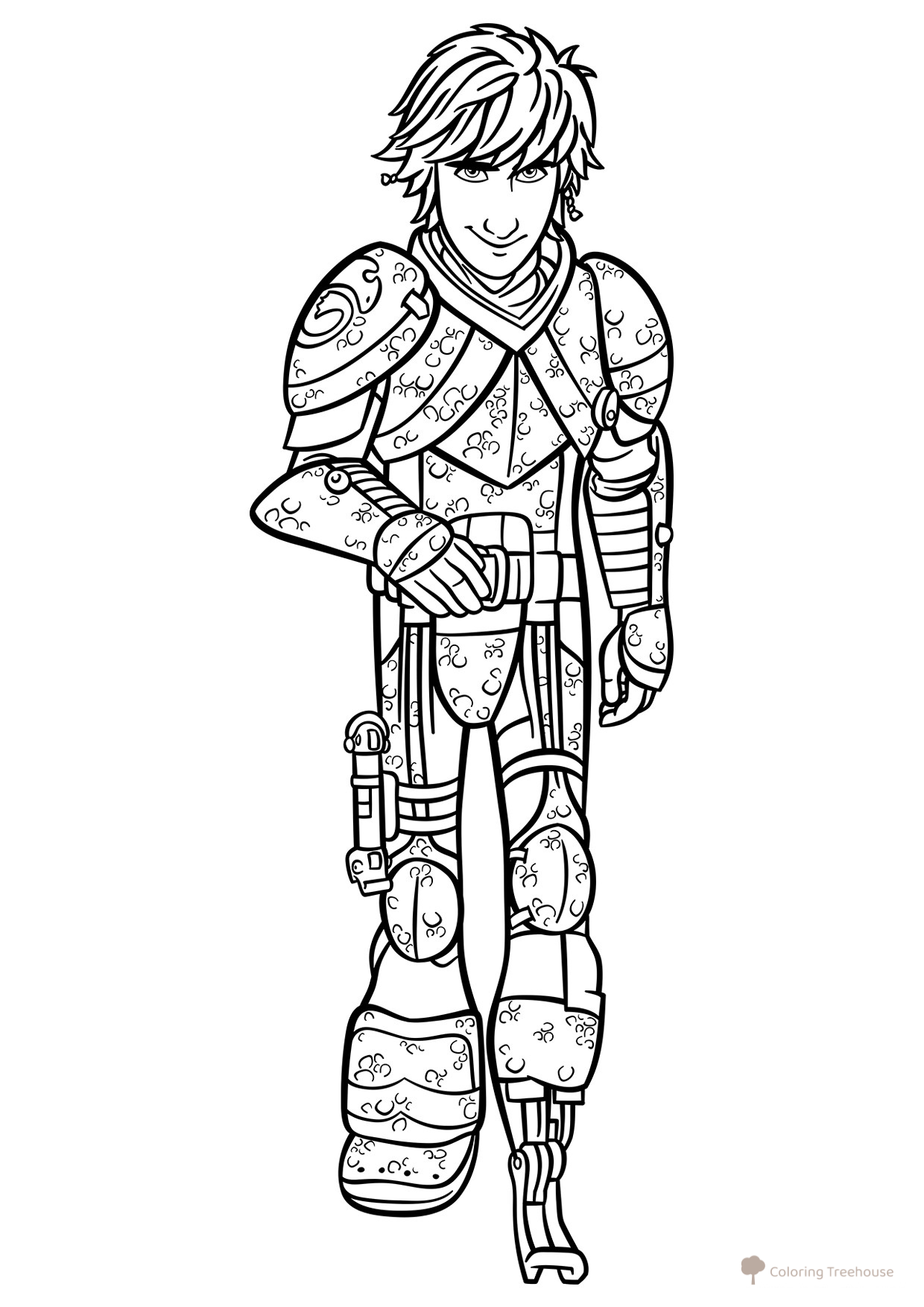 Viking Ikking - lámina para colorear dibujo para colorear gratis de How to Train Your Dragon Coloring Pages